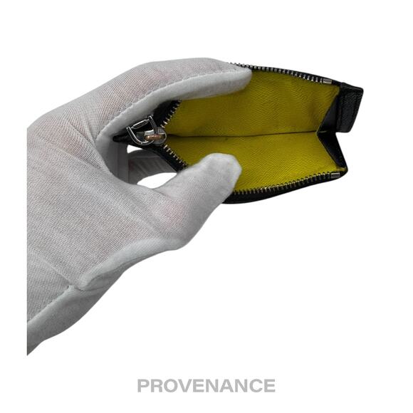 🔴 Givenchy Vertical Card Holder Wallet - Black Yellow - Picture 9 of 11